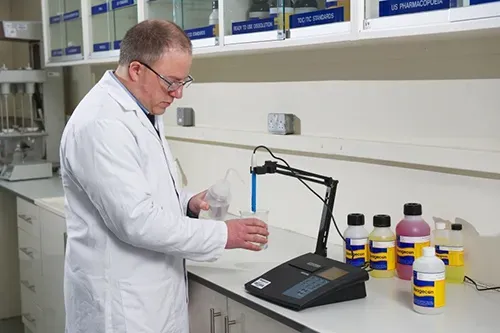 การใช้ pH buffer ในการสอบเทียบเครื่องวัดค่าพีเอช pH meter